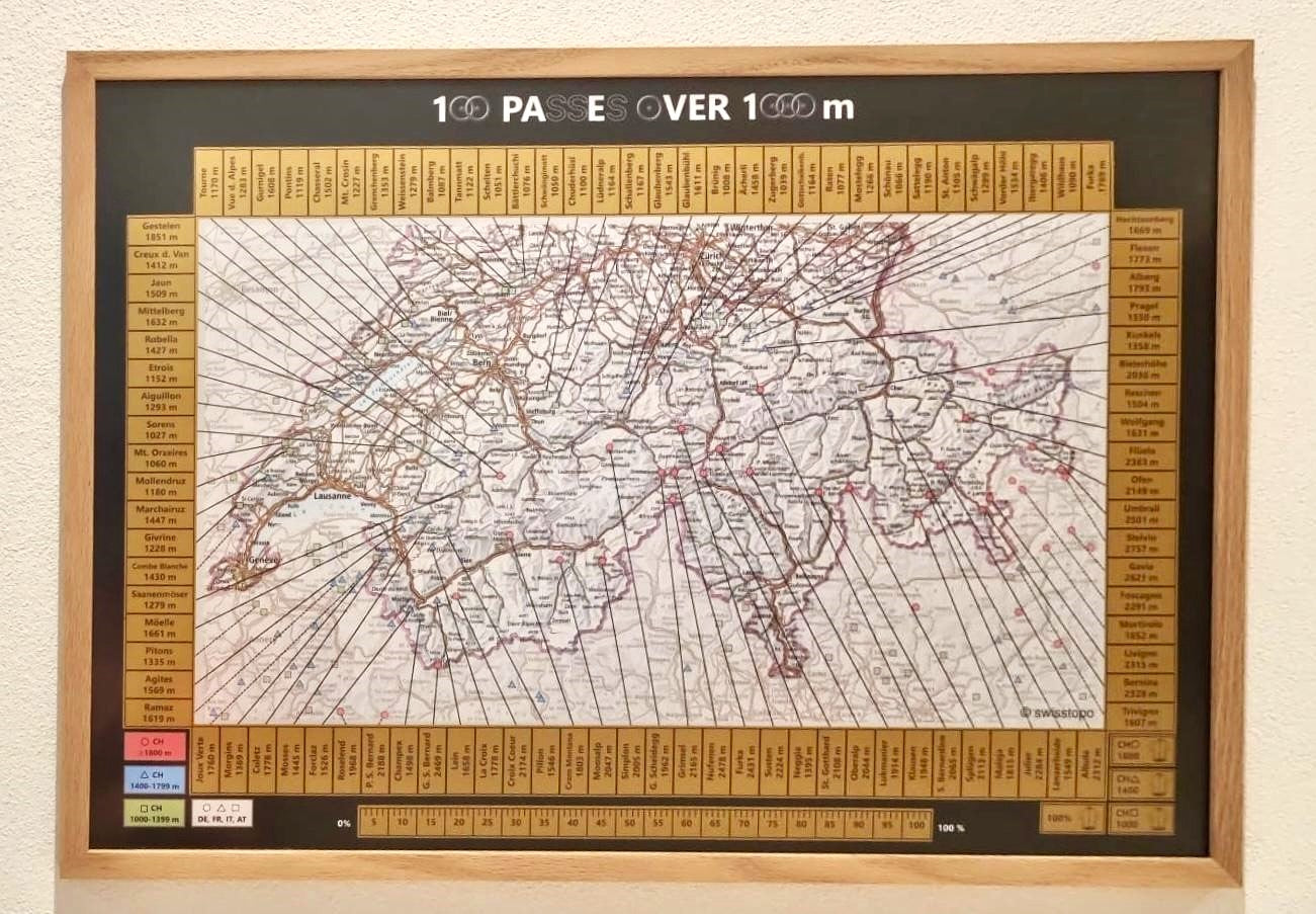 100 Passes Cycling Challenge carte à gratter